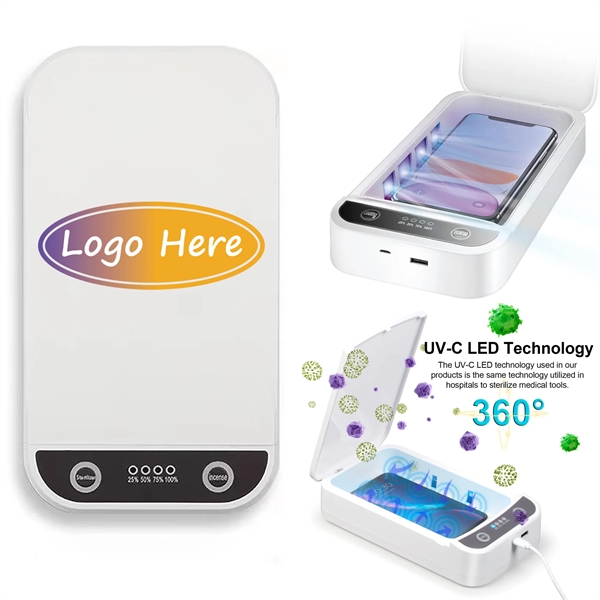 UV Sanitizer Box with Wireless Charger - UV Sanitizer Box with Wireless Charger - Image 0 of 5