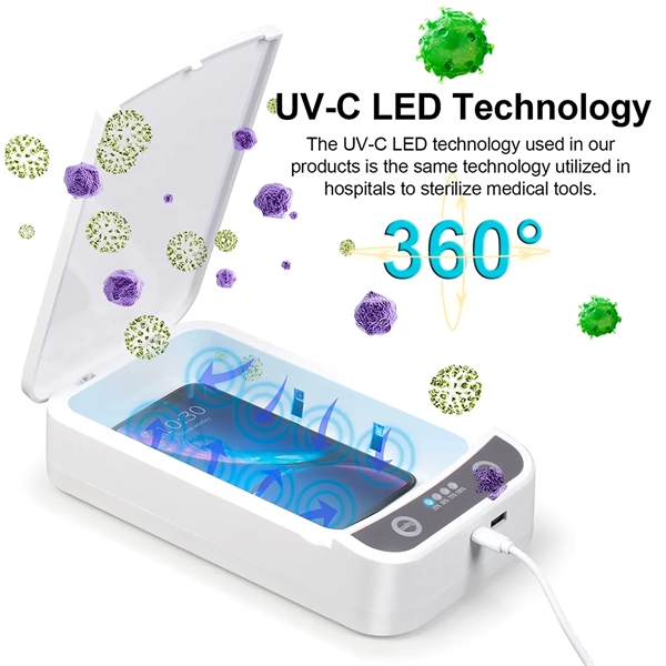 UV Sanitizer Box with Wireless Charger - UV Sanitizer Box with Wireless Charger - Image 1 of 5