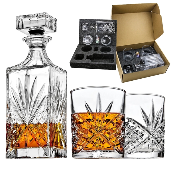 Whiskey Glasses Decanter Gift Set - Whiskey Glasses Decanter Gift Set - Image 0 of 3