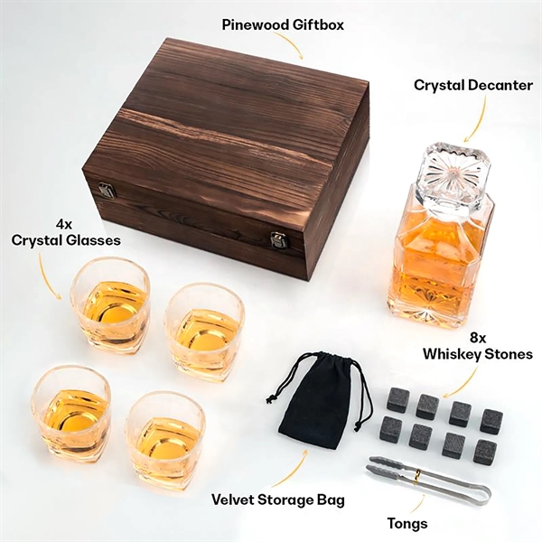 Whiskey Glasses Decanter Set - Whiskey Glasses Decanter Set - Image 1 of 4