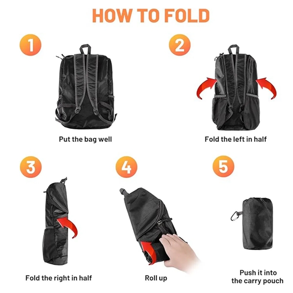 Foldable Travel Camping Hiking Outdoor Sports Backpack - Foldable Travel Camping Hiking Outdoor Sports Backpack - Image 1 of 6