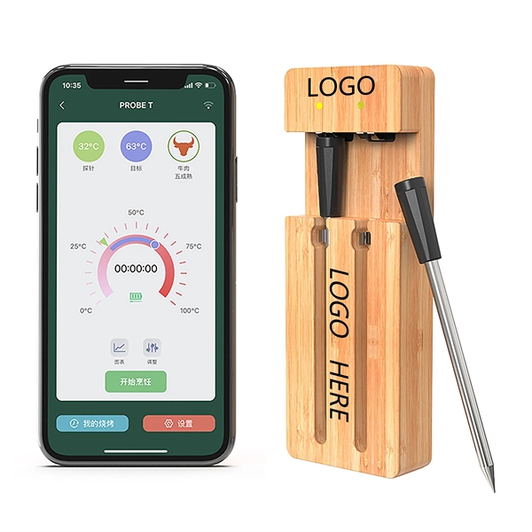 Digital Wireless Smart Meat Thermometer - Digital Wireless Smart Meat Thermometer - Image 0 of 4