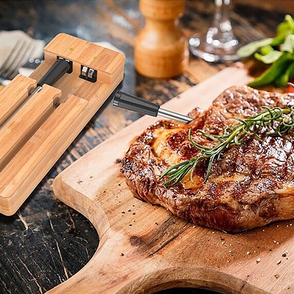 Digital Wireless Smart Meat Thermometer - Digital Wireless Smart Meat Thermometer - Image 1 of 4