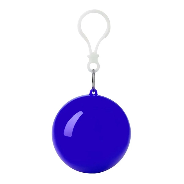 Portable Emergency Raincoats Hook Poncho Ball KeyChain - Portable Emergency Raincoats Hook Poncho Ball KeyChain - Image 3 of 6