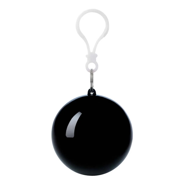 Portable Emergency Raincoats Hook Poncho Ball KeyChain - Portable Emergency Raincoats Hook Poncho Ball KeyChain - Image 6 of 6