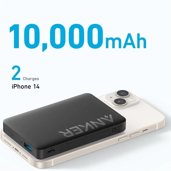 Anker 334 MagGo Magnetic Power Bank (10,000 mAh) - Anker 334 MagGo Magnetic Power Bank (10,000 mAh) - Image 3 of 5