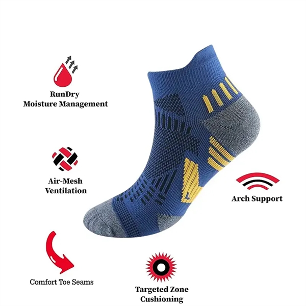 Multipack Performance Heel Tab Athletic Socks - Multipack Performance Heel Tab Athletic Socks - Image 1 of 4
