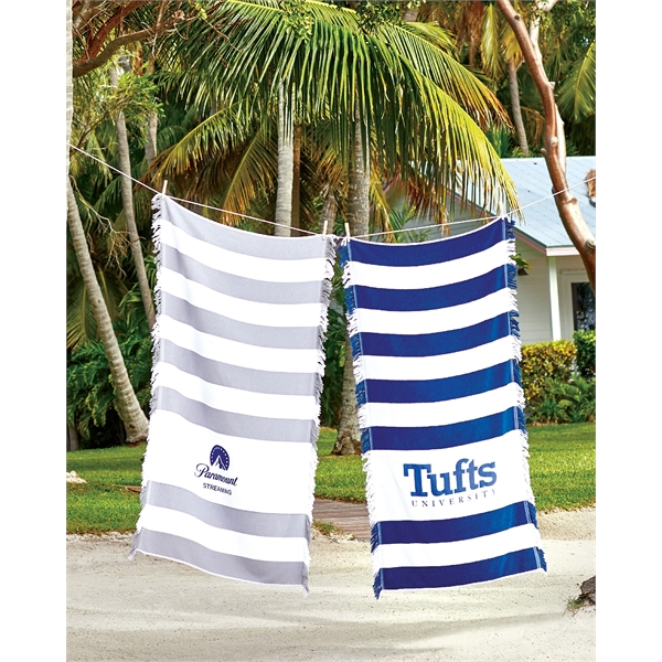 Seaside Fringed Beach Towel - Seaside Fringed Beach Towel - Image 1 of 4