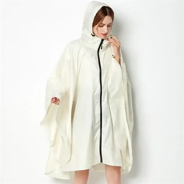 Portable Reusable Eva Rain Coats With Elastic Cuff Sleeves - Portable Reusable Eva Rain Coats With Elastic Cuff Sleeves - Image 1 of 4