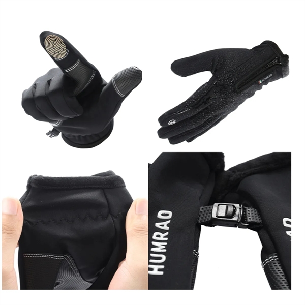 Winter Gloves Touch Screen Finger Waterproof Cycling Riding - Winter Gloves Touch Screen Finger Waterproof Cycling Riding - Image 1 of 3
