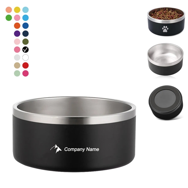 Stainless Steel Double Walled Pet Bowls - Stainless Steel Double Walled Pet Bowls - Image 0 of 5
