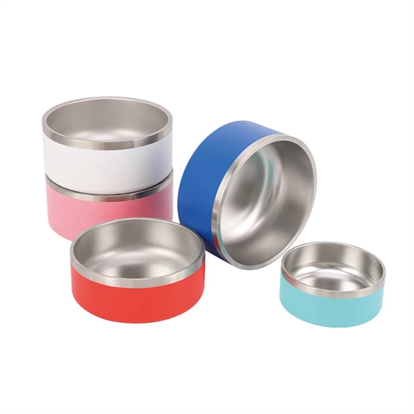 Stainless Steel Double Walled Pet Bowls - Stainless Steel Double Walled Pet Bowls - Image 4 of 5