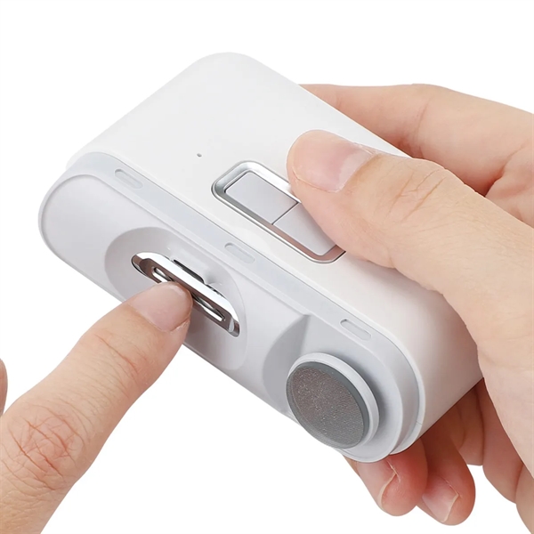 2 In 1 Electric Nail Clipper Cutter With Led Light - 2 In 1 Electric Nail Clipper Cutter With Led Light - Image 4 of 6