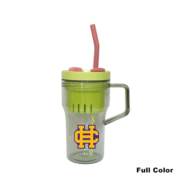 20/40 oz Plastic Tumbler with Handle Straw Lid Tea Infuser - 20/40 oz Plastic Tumbler with Handle Straw Lid Tea Infuser - Image 1 of 16