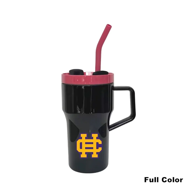 20/40 oz Plastic Tumbler with Handle Straw Lid Tea Infuser - 20/40 oz Plastic Tumbler with Handle Straw Lid Tea Infuser - Image 2 of 16