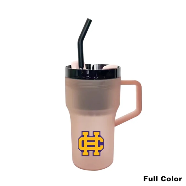 20/40 oz Plastic Tumbler with Handle Straw Lid Tea Infuser - 20/40 oz Plastic Tumbler with Handle Straw Lid Tea Infuser - Image 3 of 16
