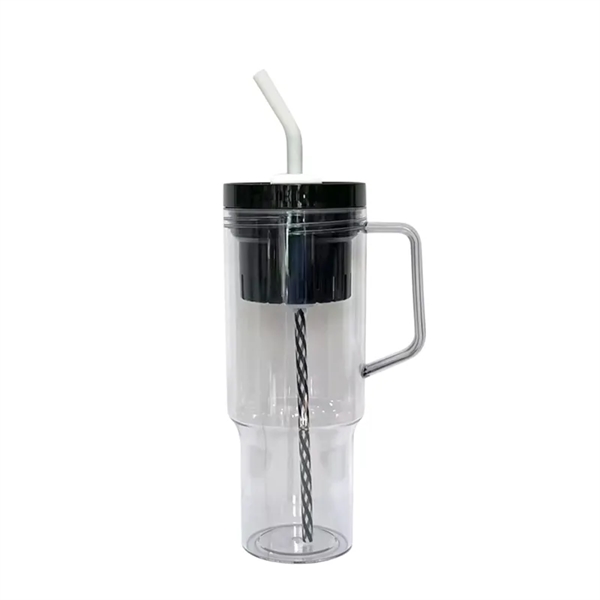 20/40 oz Plastic Tumbler with Handle Straw Lid Tea Infuser - 20/40 oz Plastic Tumbler with Handle Straw Lid Tea Infuser - Image 9 of 16