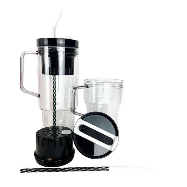 20/40 oz Plastic Tumbler with Handle Straw Lid Tea Infuser - 20/40 oz Plastic Tumbler with Handle Straw Lid Tea Infuser - Image 11 of 16