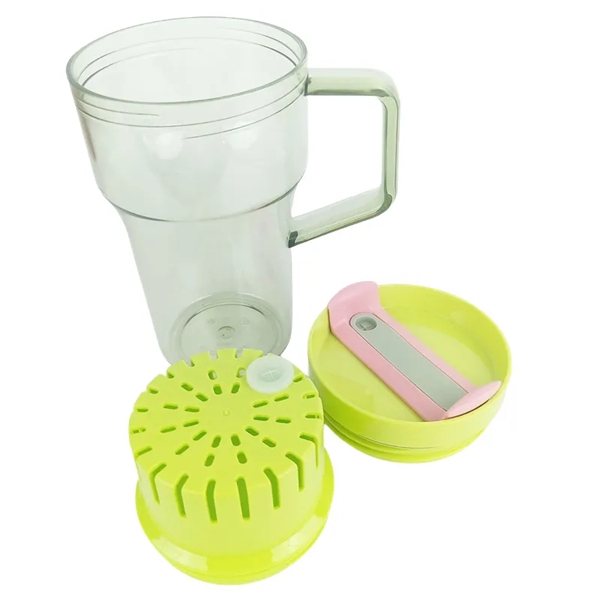 20/40 oz Plastic Tumbler with Handle Straw Lid Tea Infuser - 20/40 oz Plastic Tumbler with Handle Straw Lid Tea Infuser - Image 12 of 16