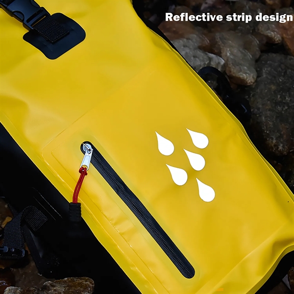 25L Outdoor Waterproof Backpack Large Roll Top Dry Bag - 25L Outdoor Waterproof Backpack Large Roll Top Dry Bag - Image 2 of 3