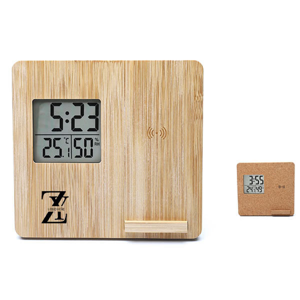 Wireless Charger Phone Stand With Alarm Clock - Wireless Charger Phone Stand With Alarm Clock - Image 0 of 2