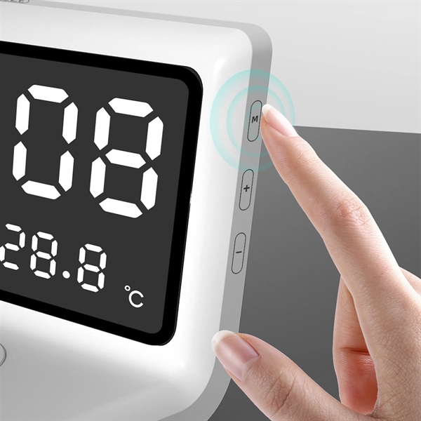 Digital Alarm Clock With Wireless Charging - Digital Alarm Clock With Wireless Charging - Image 3 of 4