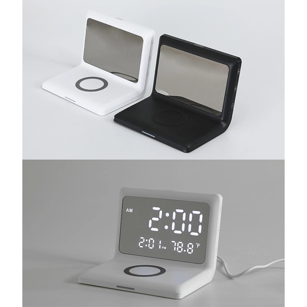 Digital Alarm Clock With Wireless Charging - Digital Alarm Clock With Wireless Charging - Image 4 of 4