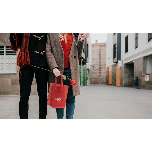 Heat Transfer Non-Woven Wine Tote Bag - Heat Transfer Non-Woven Wine Tote Bag - Image 2 of 22