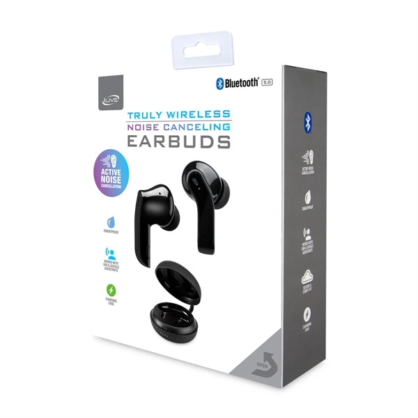 iLive™ Truly Wire-Free Earbuds with Active Noise Canceling - iLive™ Truly Wire-Free Earbuds with Active Noise Canceling - Image 6 of 9