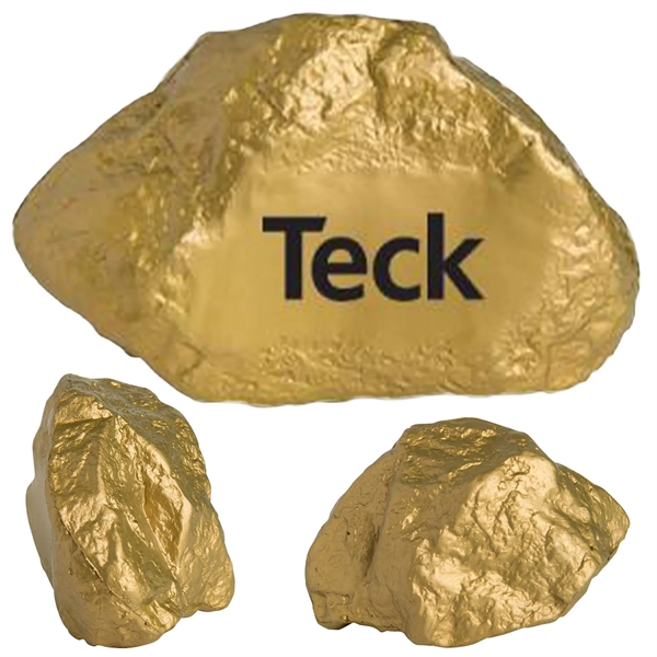 Gold nugget stress reliever