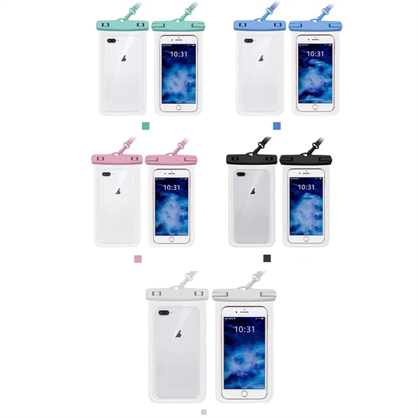 Universal Waterproof Phone Dry Bag Pouch with Neck Lanyard - Universal Waterproof Phone Dry Bag Pouch with Neck Lanyard - Image 3 of 3