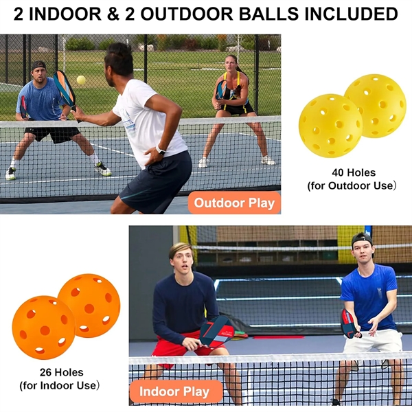 Wood Pickleball Paddle Set USAPA Approved - Wood Pickleball Paddle Set USAPA Approved - Image 3 of 4