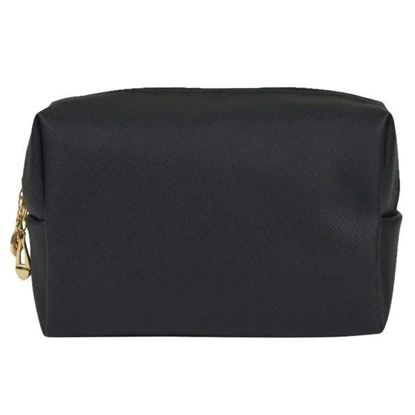 Premium PU Leather Cosmetic Bag, Travel Makeup Organizer - Premium PU Leather Cosmetic Bag, Travel Makeup Organizer - Image 1 of 6