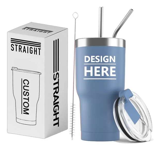 Stainless Steel Insulated Water Bottle with Straws - Stainless Steel Insulated Water Bottle with Straws - Image 13 of 15