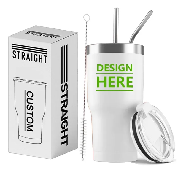 Stainless Steel Insulated Water Bottle with Straws - Stainless Steel Insulated Water Bottle with Straws - Image 14 of 15