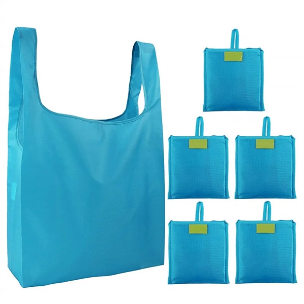 Portable Oxford folding tote shopping bag - Portable Oxford folding tote shopping bag - Image 3 of 5