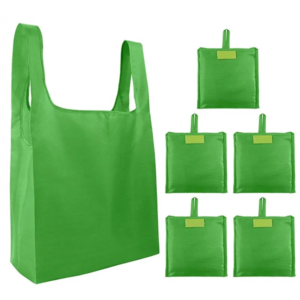 Portable Oxford folding tote shopping bag - Portable Oxford folding tote shopping bag - Image 4 of 5