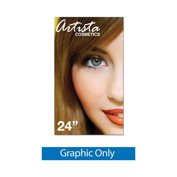 Silverstep Retractable Banner Stand, 24"x63" Tabletop - Silverstep Retractable Banner Stand, 24"x63" Tabletop - Image 1 of 3