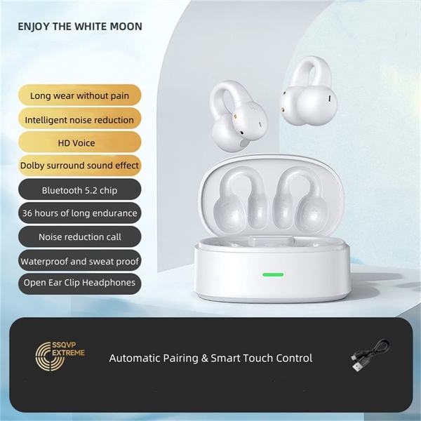 Open Ear Clip Headphones, Wireless Earbuds Bluetooth - Open Ear Clip Headphones, Wireless Earbuds Bluetooth - Image 3 of 4