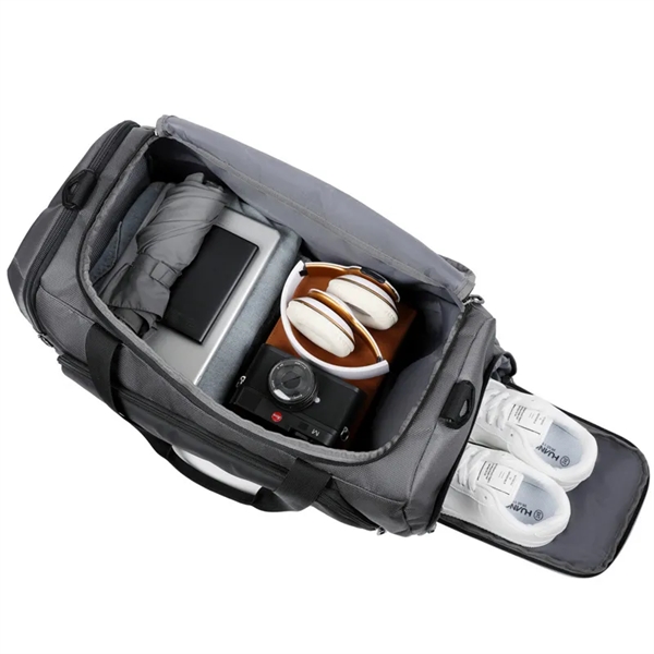 Large Gym Backpack Sports Bag with Shoe Compartment - Large Gym Backpack Sports Bag with Shoe Compartment - Image 2 of 6