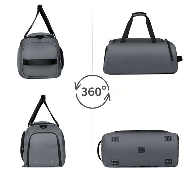 Large Gym Backpack Sports Bag with Shoe Compartment - Large Gym Backpack Sports Bag with Shoe Compartment - Image 6 of 6