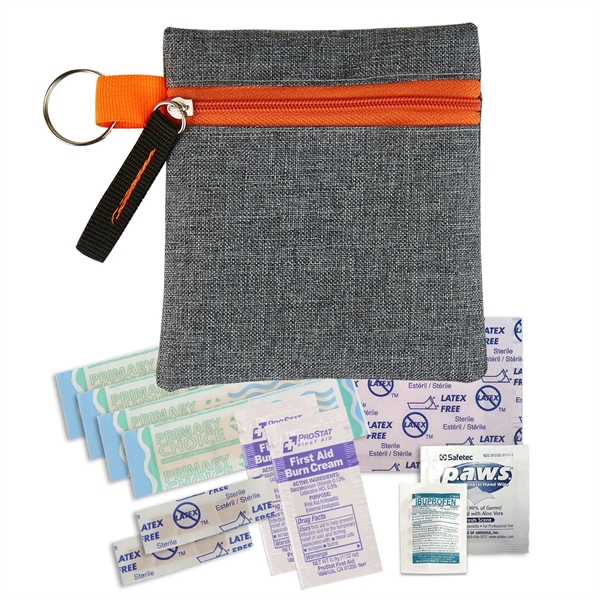 Heathered zippered Mini First Aid Kit - Heathered zippered Mini First Aid Kit - Image 5 of 5