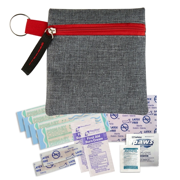 Heathered zippered Mini First Aid Kit - Heathered zippered Mini First Aid Kit - Image 1 of 5