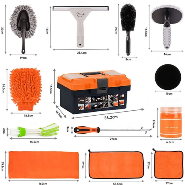17-piece Multifunctional Car Cleaning Kit - 17-piece Multifunctional Car Cleaning Kit - Image 1 of 6