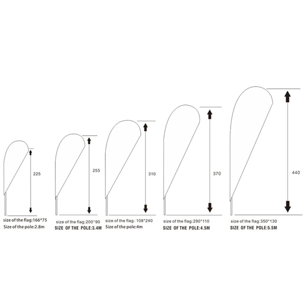 Lasting Durable Promotion Custom Feather Flag Banner Set - Lasting Durable Promotion Custom Feather Flag Banner Set - Image 1 of 4