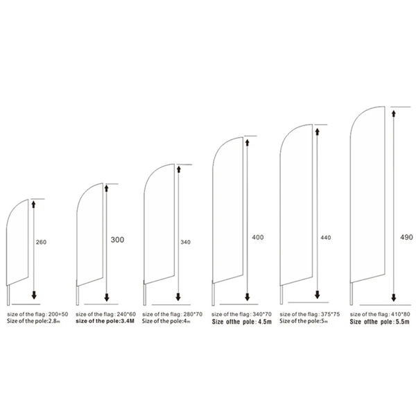 Lasting Durable Promotion Custom Feather Flag Banner Set - Lasting Durable Promotion Custom Feather Flag Banner Set - Image 2 of 4