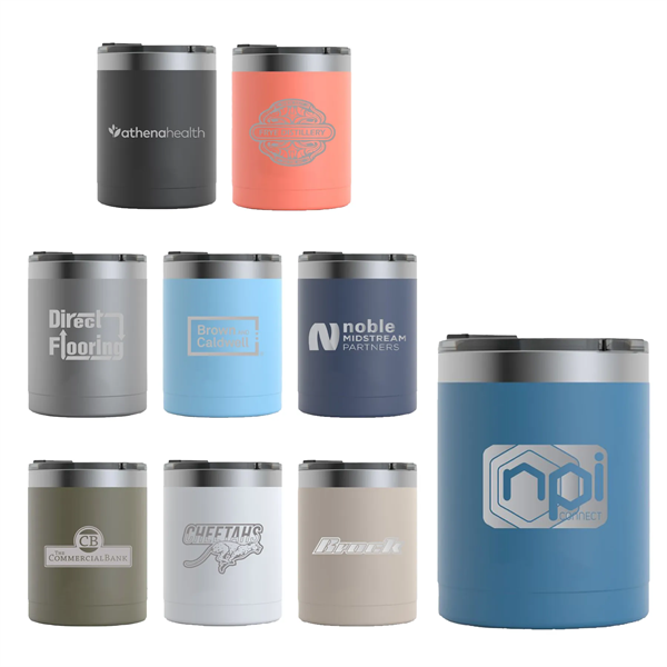 RTIC 12oz Ringed Stainless Steel Lowball Tumblers - RTIC 12oz Ringed Stainless Steel Lowball Tumblers - Image 0 of 19