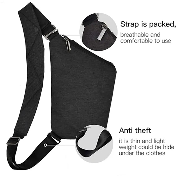 Anti-Theft Shoulder Chest Crossbody Bag - Anti-Theft Shoulder Chest Crossbody Bag - Image 3 of 3