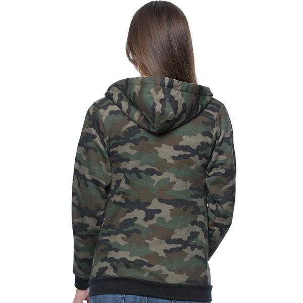 USA Made Unisex Camo Fleece Full Zip Pullover Hoodie - USA Made Unisex Camo Fleece Full Zip Pullover Hoodie - Image 1 of 5