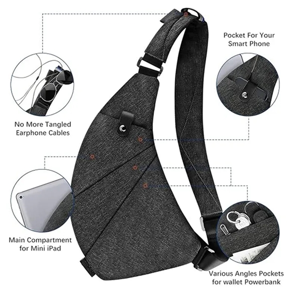 Crossbody Trendy Anti Theft Safe Purse Bags for Travel - Crossbody Trendy Anti Theft Safe Purse Bags for Travel - Image 1 of 3